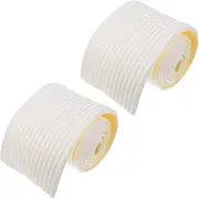 KOMBIUDA 2pcs Seat Edge Pad Fireplace Safety Bumper Wall Corner Protector Anti-Collision Wall Padding Edge Protector Strip Self-Adhesive Trim for Cabinets Furniture Edge Protector Beige