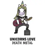 UNICORNS LOVE METAL 中性短袖T恤 4色 (現貨) 獨角獸金屬搖滾趣味幽默可愛班服團體服活動禮物