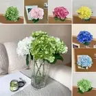 DIY Artificial Hydrangea Flower Silk Petal Lifelike Plants Party Supplies
