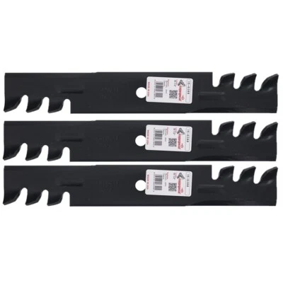 3PK 6300 Mulching Blades Compatible With 48" John Deere AM104489