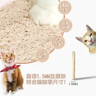 【咪咪購物】最高品質1.5mm｜豆腐貓砂1入(豆腐貓砂 除臭貓砂 貓砂 咪咪貓砂 凝結貓砂 CAT LITTER)