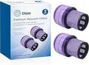 [Dista] Filter -2 Pack Vacuum Filters Replacement Parts Compatible with Dyson V11 Torque Drive V11 Animal V11 Complete V11 Extra V15 Detect V15s Detect Submarine Vacuums, Compare to Part 970013-02