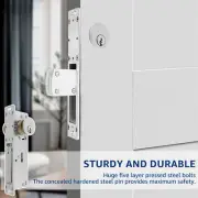 Commercial Storefront Door Lock with Double Cylinder Brass Hook Deadbolt pacqn