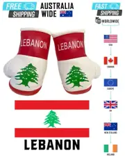 LEBANESE FLAG / LEBANON Mini Boxing Gloves, SOUVENIR / ORNAMENT