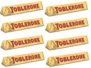 904884 8 X 100G BLOCK TOBLERONE SWISS MILK CHOCOLATE WITH HONEY & ALMOND NOUGAT