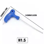 T-Handle Allen Wrench Ball End Hex Key Set Long Arm 1.5-10mm US X0Z3