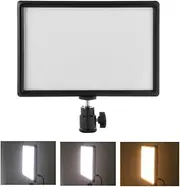 Ultra-Thin Video Light Dimmable 3200K-6200K Bi-Color P graphy Fill Light 987 Lumens CRI 95 Power 15W with Hot Shoe Ball Head for DSLR Camera DV Camcorder Multicolor311 One Size