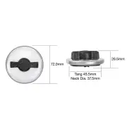 Tridon Non Locking Fuel Cap Chrome Finish Bayonet for Leyland Mini 850 Hatchback