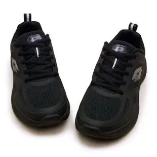 【LOTTO】男 專業避震輕量慢跑鞋 氫速系列(黑 5000)