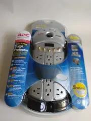 New! APC Audio & Video Surge Protector 11 Power Outlets 10' Power Cord