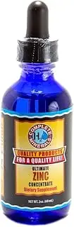 Complete H2O Minerals Zinc Ionic Mineral Water Ultimate Concentrate 10,000 ppm 2 fl. oz.