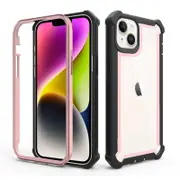 Shockproof Case Bumper Back Cover - For Apple iPhone X / XS (Rose gold)
