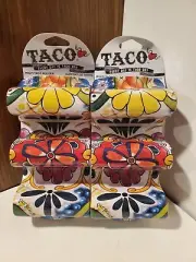 Prepara Multiple Taco Holder Two Sided Pattern/red Set Of 2