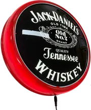 Jack Daniels RED LED Bar Lighting Wall Sign Light Button