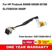 DC IN Power Jack Socket W/ Cable Wire Harness For HP Elitebook 8570P 6570B 6560B