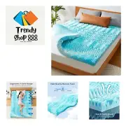 2 Inch 7-Zone King Memory Foam Mattress Topper, Cooling Gel Mattress Topper w...