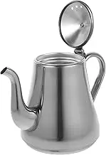 CRILSTYLEO Stainless Steel Tea Pot with Infuser Modern Teapot for Loose Leaf Blooming Tea Kitchen Kettle for Home Brewing Housewarming Present