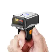 Scanner Bluetooth Ring Wireless Mini Finger Barcode Reader 2D Barcode Scanner US