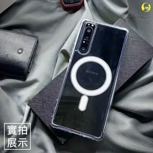 臺灣O-ONE適用于SONY索尼Xperia1III防摔磁吸X1m3手機殼Magsafe無線充電透明tpu塑膠高清全包Mark3硅膠保護套