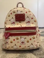 Loungefly Sanrio Pochacco Hearts Mini-Backpack, 10 1/2-inches Tall,...