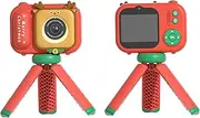 BYVCUI Kids Digital Camera 4800W Dual Camera 2.4-inch Digital Camera Kids Camera Kids' Digital Cameras Free Lanyard Data Cable Digital Video Camera (Christmas Deer)