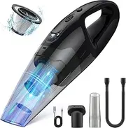 BSRCO Handheld Vacuum Cordless Rechargeable 3-in-1, USB Charge, Car Vacuum with LED, HEPA Filter, 1.65LBs Lightweight Vacuum Cleaner for Dust, Pet Hair