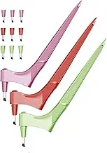 Craft Cutting Tools,360-degree Rotating Carbon Steel Blade(15°, 30°, 45°) Gyro Cutter Craft Tool Hobby Knife for Scrapbooking Art Creation (Pink+Red+Green, with 9 Free Blades Included)