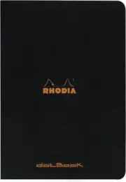 Rhodia Cahier A4 Dot Grid Notebook, Black