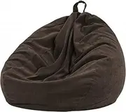 NXDRSM NO Filler Bean Bag Chair Cover,Bean Bag Chair Sofa CoverLiving Room Armchair,Indoor and Outdoor (Color : Brown, Size : 70x80cm)