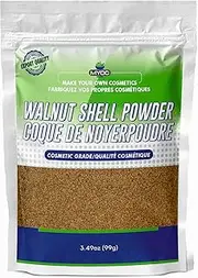 Myoc Walnut Shell Powder-3.4oz, Walnut Shell Powder for Scrubs, Walnut Shell Powder for Soap Making, Walnut Shell Powder for Hair Dye, Walnut Shell Powder Bulk, Walnut Shell Powder for Hand Cleanser