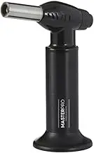 MASTERPRO MPTORCHPRO Home Blowtorch, Black/Silver