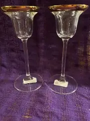 mikasa crystal candle holders