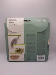 2 Pack-Lekue Reusable Silicone Flat Bag 5L 50 fl oz Airtight for Storage