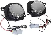 Fog Light 2Pcs LED Turn Signal Light Fog Light For Jimny JB64 JB74 2019 2020 Daytime Running Light Angel Eye Front Marker Lamp (Color : White)