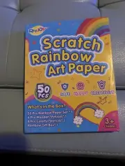 RMJOY Scratch Rainbow Art Paper 50 PCS NEW