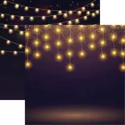 Shiny Lights - Light It Up 12X12 Scrapbook Papers - 5 Sheets