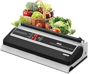 250W Double Pump Sealing Machine, Commercial Vacuum Sealer Machine, Chamber Sealer with Air Inflated Function and Cutter, 40cm Seal Bar, Dry & Moist Food Packaging for All Food Saver Bags