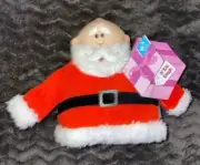 New Bark Box " Ol' Kris Kringle " 2 Pc. Dog Toy Santa Claus Christmas XS/S size