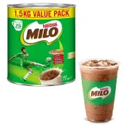 Nestle Milo Chocolate Malted Energy Powder Drink 1.5kg Tin Nutrient Rich Low GI
