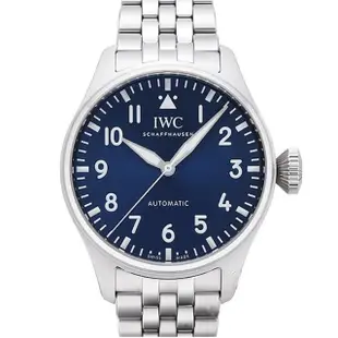 【IWC 萬國錶】大型飛行員藍面鏈帶款x43mm(IW329304)