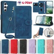 For Samsung A16 A05 A35 A55 A54 A33 A32 A53 Wallet Case Leather Strap Flip Cover