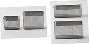 Alipis Multifunctional Magnetic Fridge Storage Basket Rack Large Hollow Metal Net Holder for Organizing Notes Stationery and Snacks Refrigerators and Metal Surfaces Silver