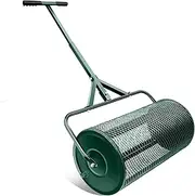Lawn & Garden Spreaders-24 inch Roller Push/Tow Spreader - Compost, Peat Moss, Top Soil, for Topdressing & Seedling, Garden & Lawn Yard Care Manure Spreader