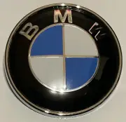 BMW 74mm Bonnet Hood Trunk Rear Round Emblem Badge Blue White Silver Black