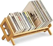 Aofure Premium Tilting Desktop Bookshelf, Wood Desk Bookshelf, Retro Book Rack Shelf Organizer, Stable Bookshelves Storage, Tabletop bookcase, Large textbook storage for CDs/Magazine/Books Display