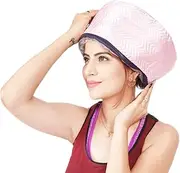 THEODORE Hair Care Thermal Head Spa Cap Treatment with Beauty Steamer Nourishing Heating Cap - Pink