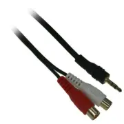 RiteAV 3.5mm Male-RCA Stereo Female Adapter Cable (Y-Cable) 6 feet