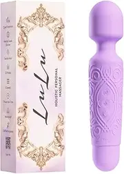 ❤️Lulu 7+ Personal Wand Massager - Cordless, Therapeutic, Massage - Powerful Hand held Magic, Rechargeable Mini Stress Relief Silicone - Foot Back Neck - Upgraded Memory 5 Speeds 20 Pattern
