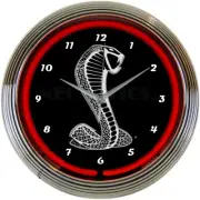 Ford Snake Neon Clock Cars Gameroom Basement Mancave Garage Wall Art Decor