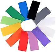 uxcell 240pcs Battery Wrap Kit, 29.5mm Flat Width 72mm PVC Heat Shrink Tube Wraps for 18650 Battery Pack 12 Colors